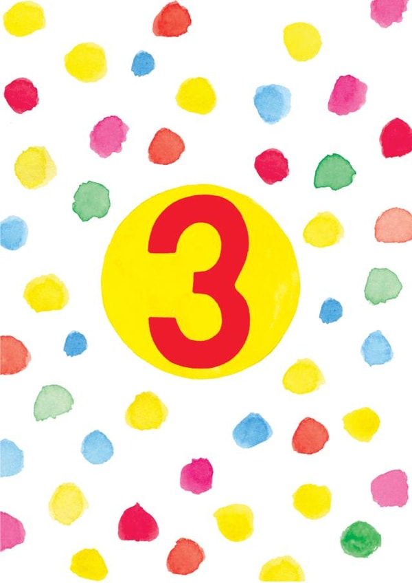 3 Child Birthday Card 17665 created by Earlybird