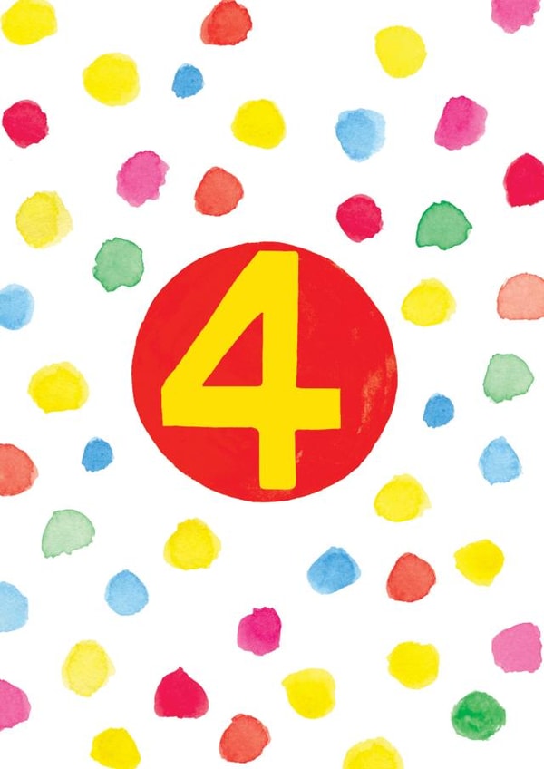 4 Child Birthday Card 17666 created by Earlybird