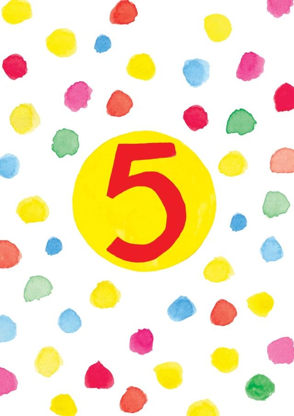 Child 5 Birthday Card 17667 created by Earlybird