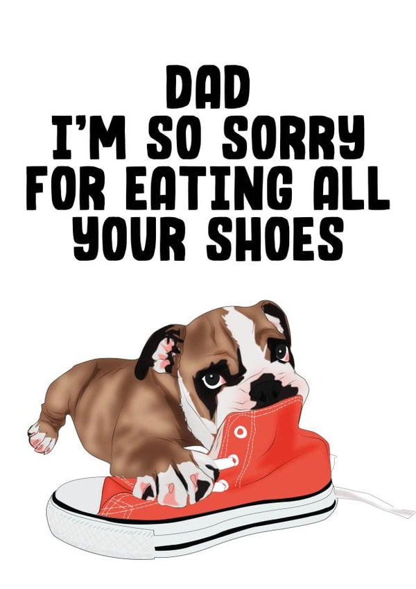 dog dad Father's Day Card 30575 created by Filthy Sentiments