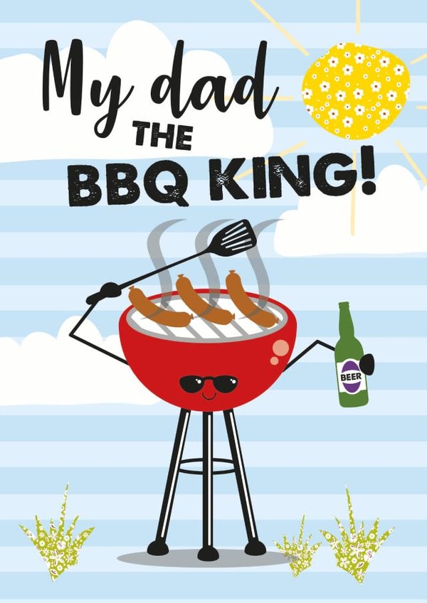 bbq beer Father's Day Card 32847 created by Rulu