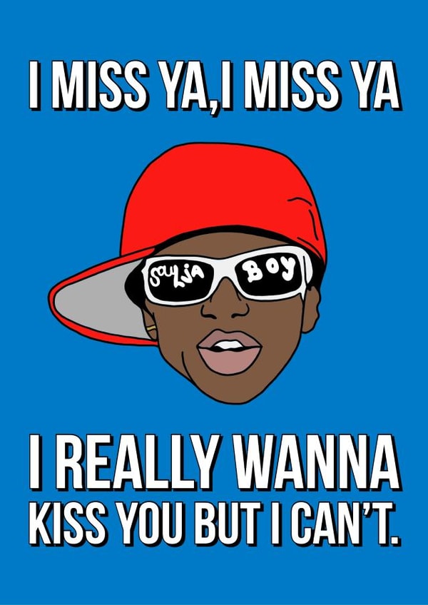 Funny Celebrity - Soulja Boy Miss Ya Card created by Keepseyshop