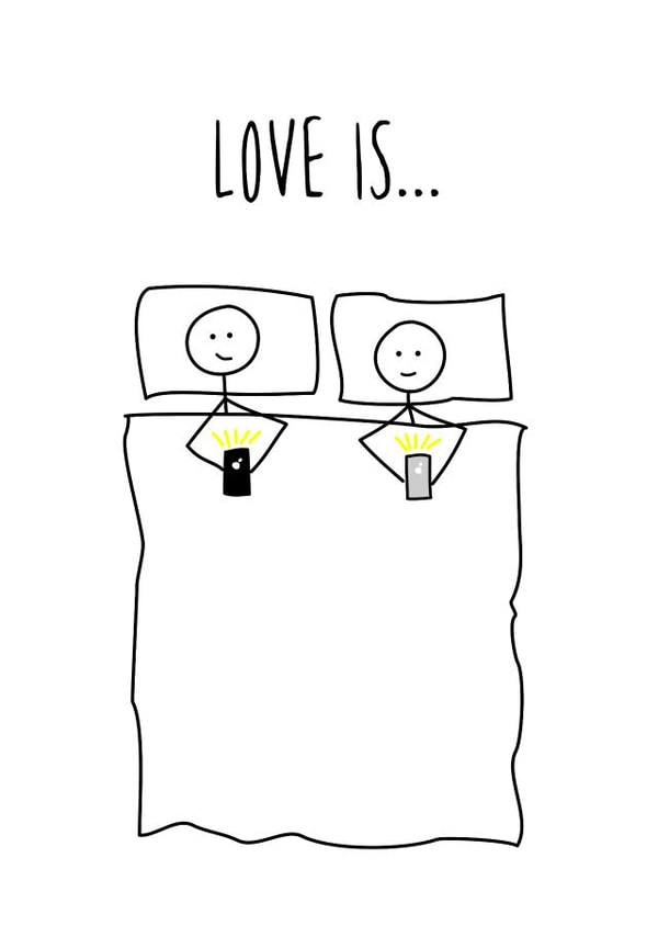 iphone bed Love & Friendship Card 42594 created by Hurrah For Gin