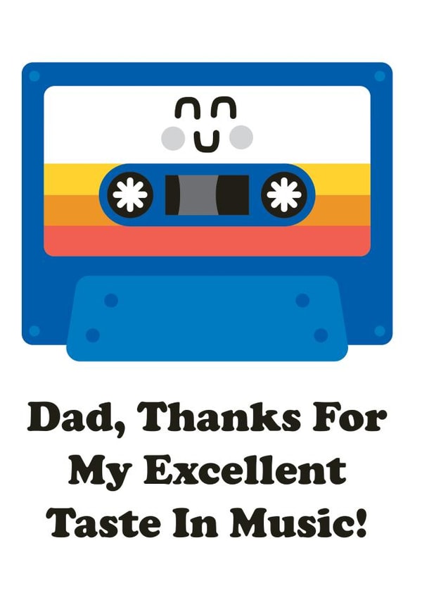 Thanks For My Excellent taste In Music - Fathers Day Card created by Studio Boketto