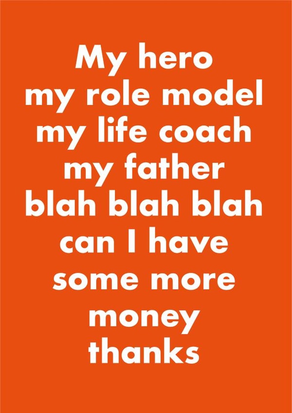 hero role Father's Day Card 35994 created by OBJECTABLES