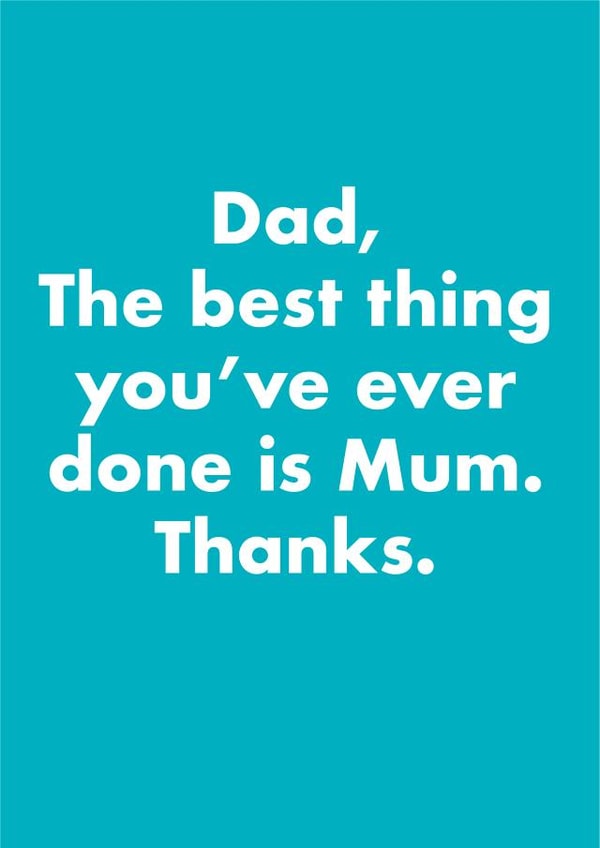 dad best Father's Day Card 12826 created by OBJECTABLES