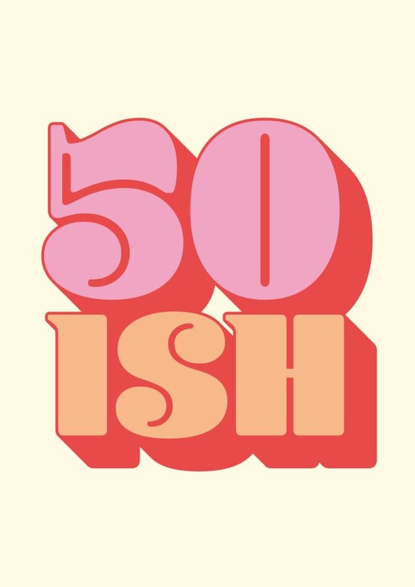 50 fiftieth Birthday Card 4494 created by Joyful Joyful