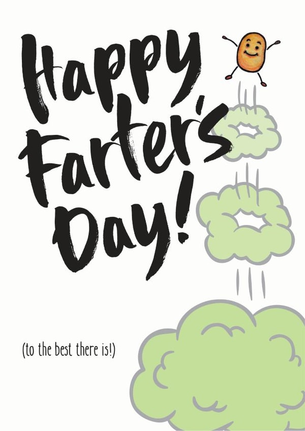 Happy Farter's Day Father's Day card created by Di Mukerji