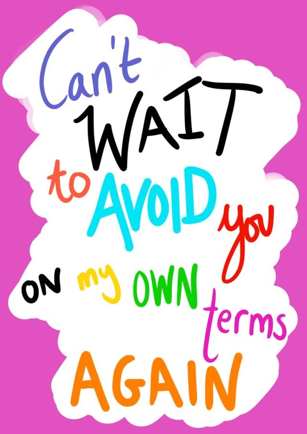 funny cheeky Just because Card 35745 created by Pretty/Insulting