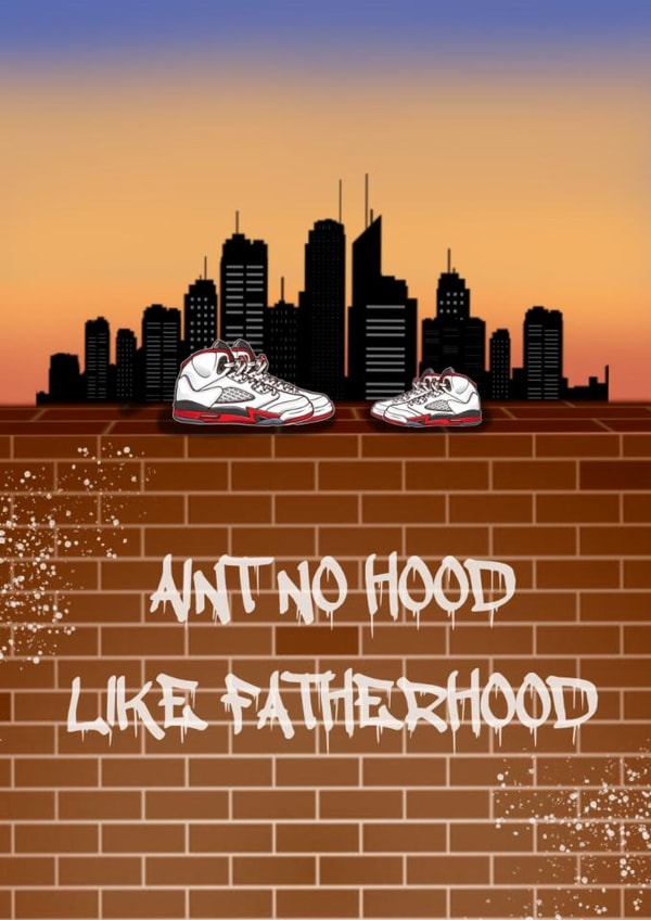 fatherhood aint Father's Day Card 16016 created by Moments By Mia