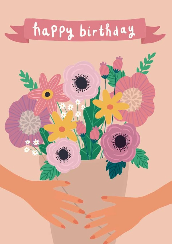 Floral Bouquet Birthday Card created by Jessica Harvey