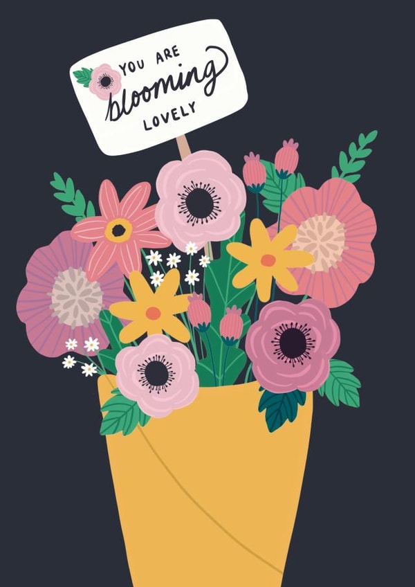 Floral Bouquet Blooming Lovely Card created by Jessica Harvey