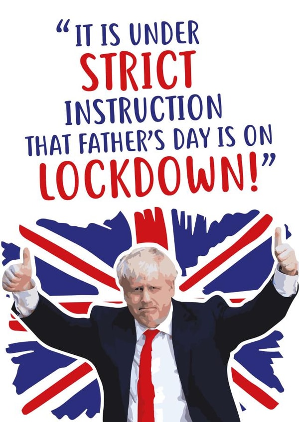 Boris Johnson Father's Day lockdown created by @linesbehind