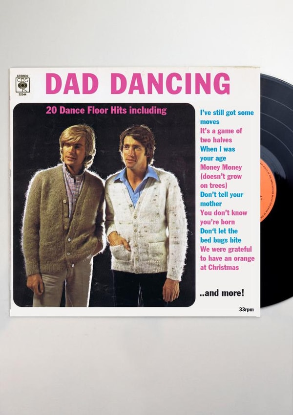 Dads can be very embarrassing, here's a card that says it all on vinyl! created by Jon Higham