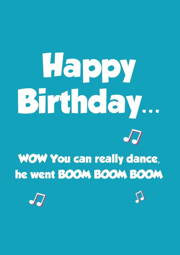 tiktok coincidance Birthday Card 17856 created by Tickled Pink