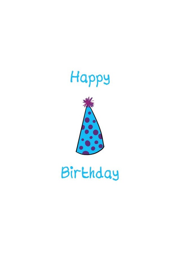 Party Hat Birthday Card created by Aysha Samrin