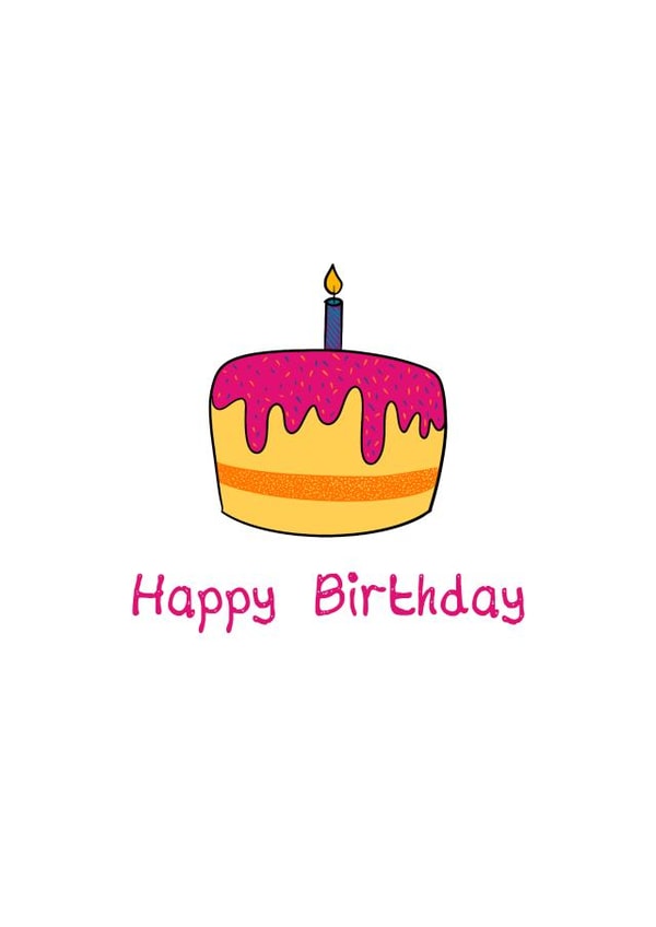 Happy Birthday Cake Card created by Aysha Samrin