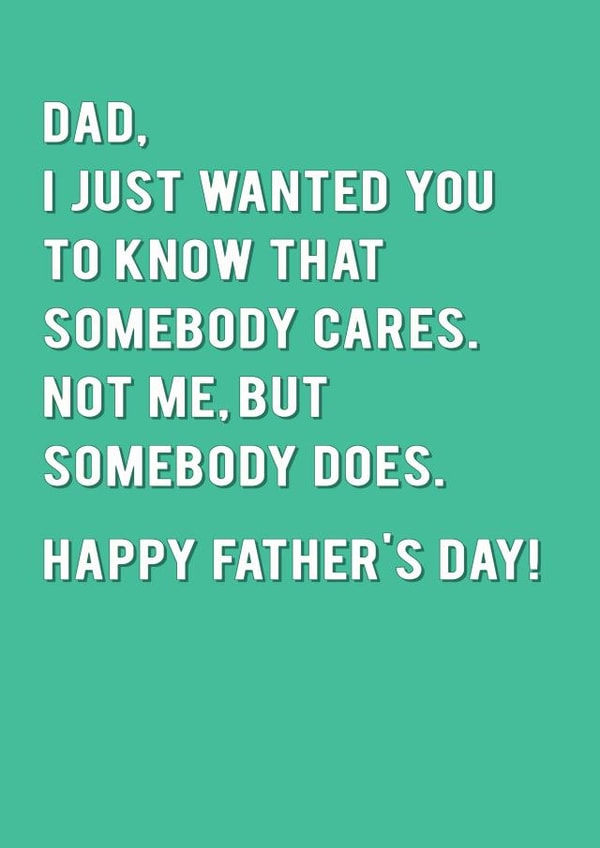 dad know Father's Day Card 28825 created by Redback Cards