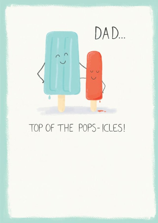 dad popsicles birthday or father's day card created by Jasperpie