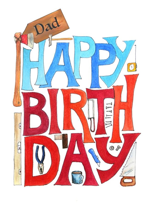 tools diy Birthday Card 6855 created by Nancy Alford