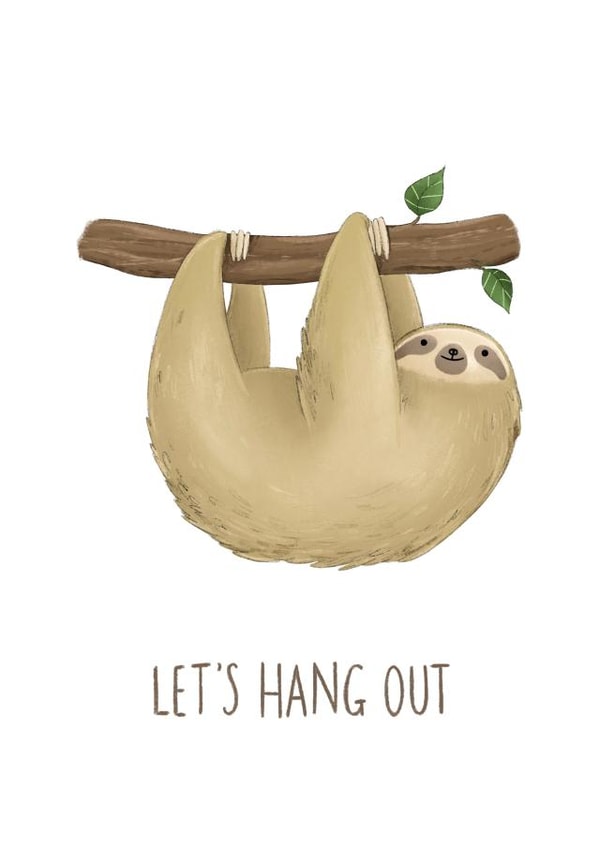 let's hang Just because Card 1762 created by Katie Corrigan