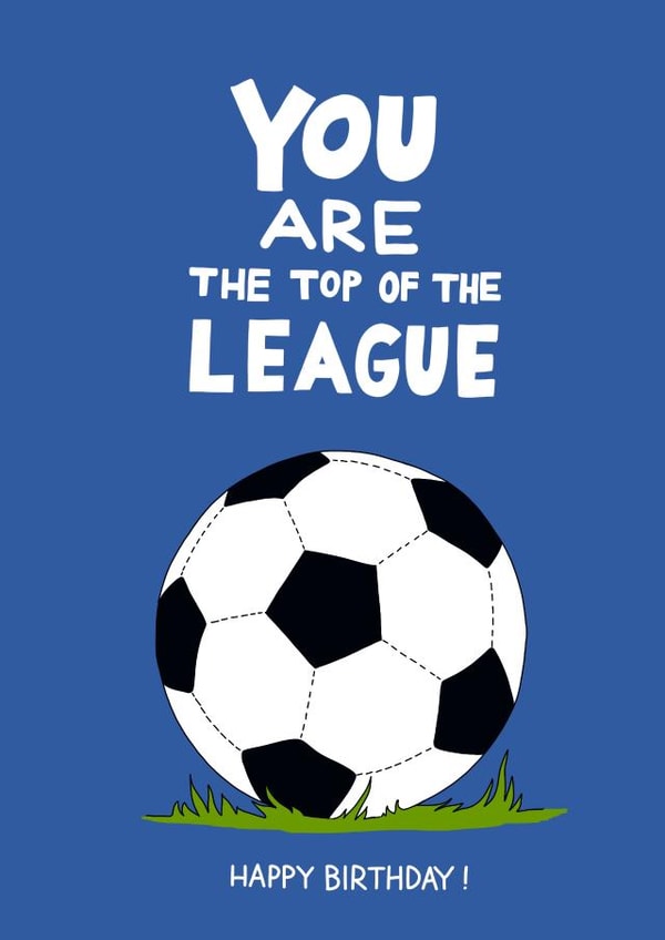 football league Birthday Card 3356 created by Kasia Cards