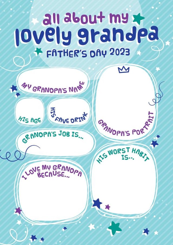 DIY Grandpa Father's Day card 2023 created by Mrs Best Paper Co.
