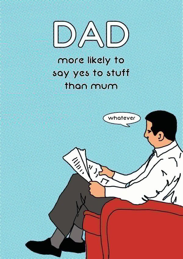 dad more Father's Day Card 9836 created by Cat Flap Cards