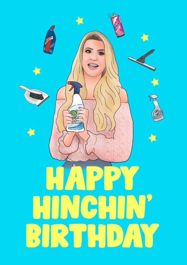 mrs hinch hinchin Birthday Card 10107 created by Hey Huns It's Nicole