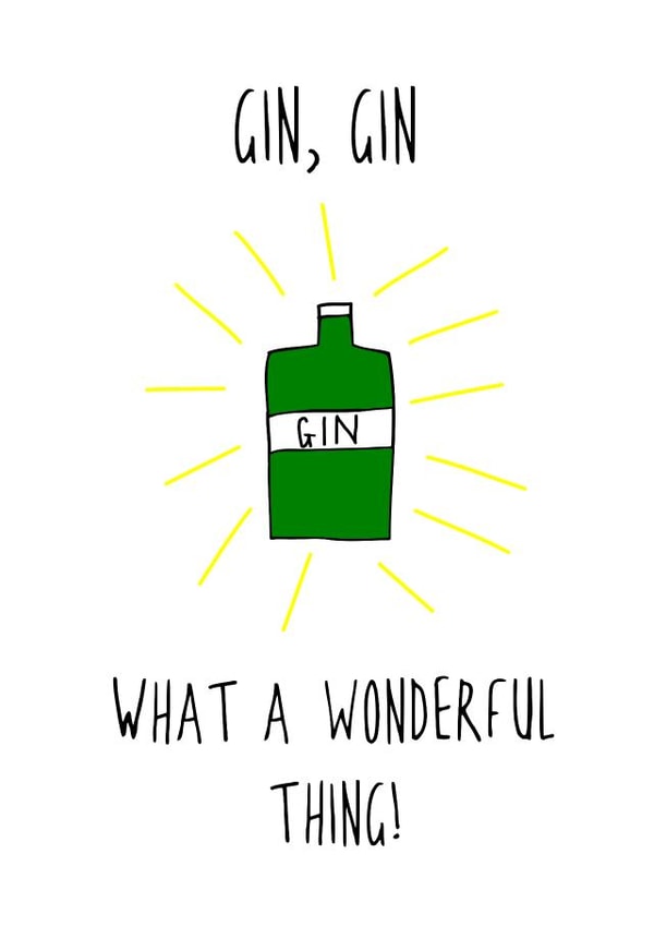 gin chin chin Just because Card 17874 created by Hurrah For Gin