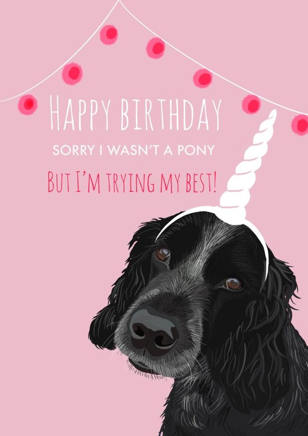 sorry i'm Just because Card 17519 created by Tutti Frutti Designs