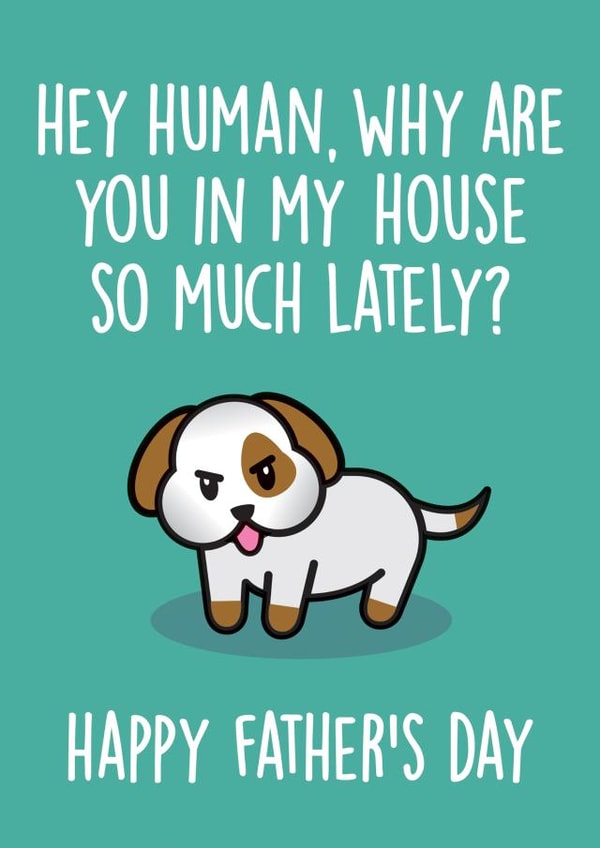 Dog Animal Father's Day Card 31072 created by Thirty Mussels