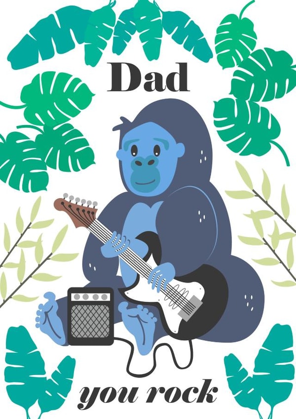 you rock Father's Day Card 31221 created by Sarah Twist
