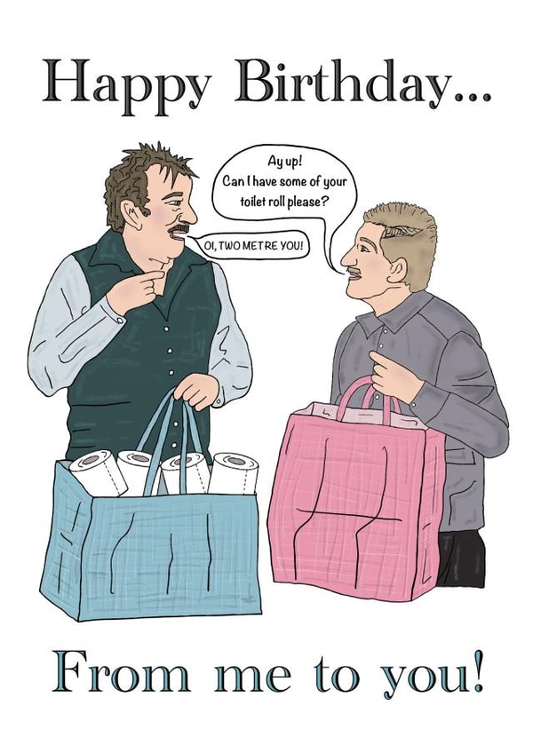 Birthday Social Distancing Chuckle Brothers Card created by Funnilyenough