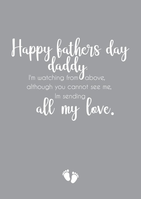 miscarriage loss Father's Day Card 15386 created by Kimberley dobison