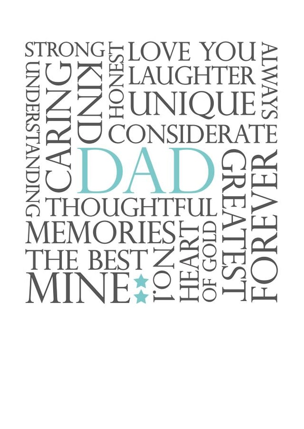 Dad you're everything Father's Day card created by Jodie Gaul & Co