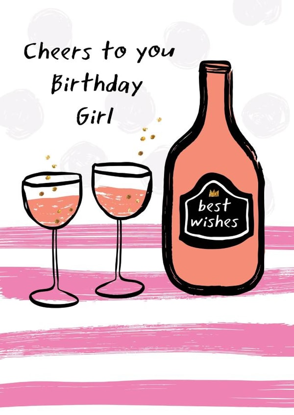 alcohol bubbles Birthday Card 16454 created by Jessica Eyre