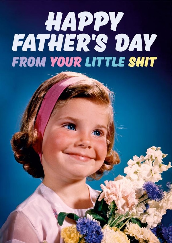 Little one Father's Day card 1000 created by Dean Morris Cards