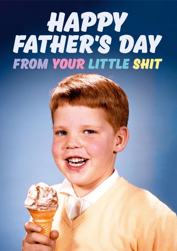 Little one Father's Day card 1001 created by Dean Morris Cards