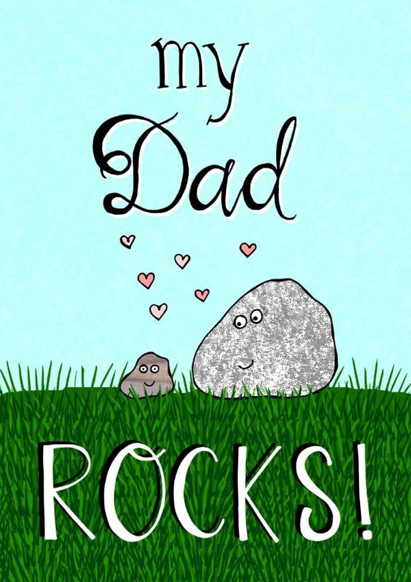 You rock Father's Day card created by O WHAT A FEELING