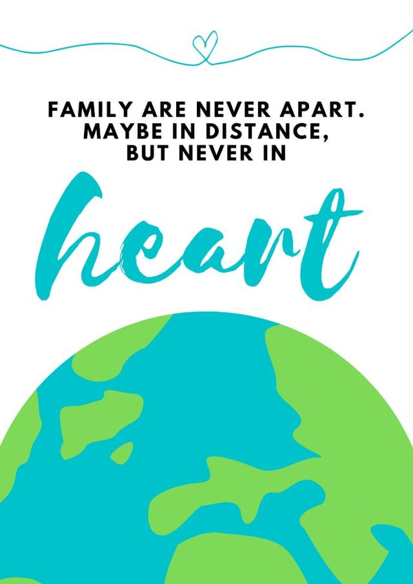 family missing Just because Card 16125 created by Gillian Ayre