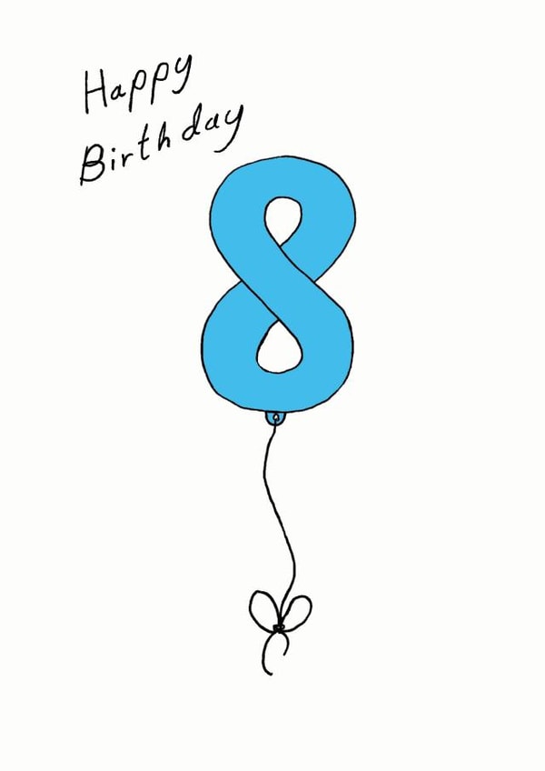 8 eight Birthday Card 7076 created by A Ray of Sunshine Cards