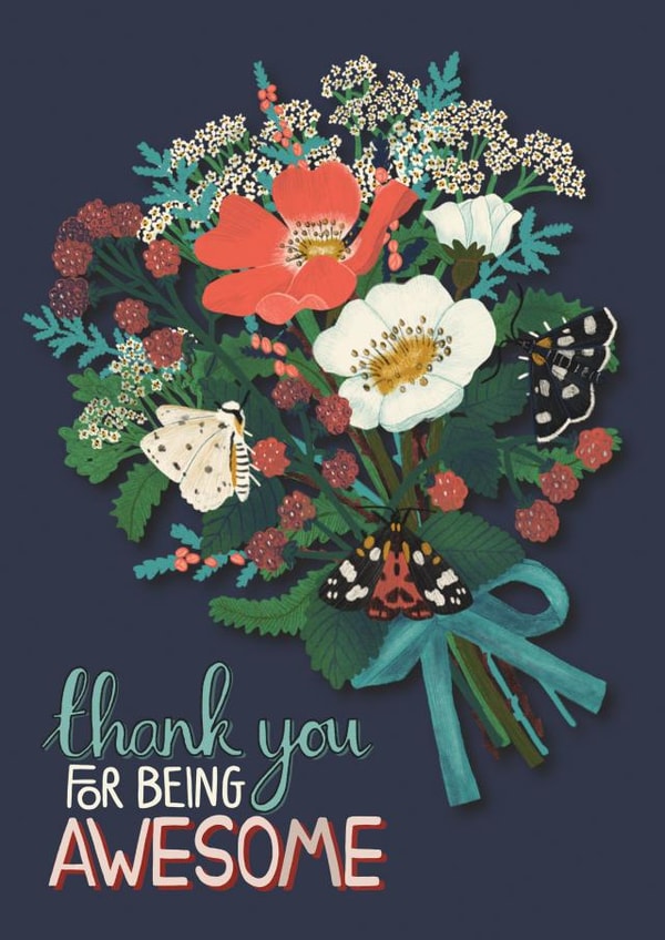 adult traditional Thank You Card 16340 created by Made by Burbs