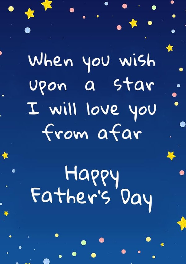 heartfelt star Father's Day Card 37534 created by Lou Lou 