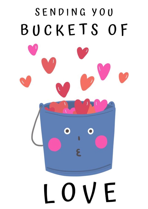 sending buckets Love & Friendship Card 17603 created by crystal chou