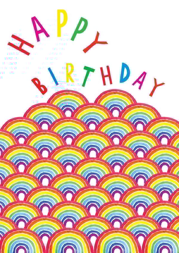 rainbow colourful Birthday Card 17679 created by Earlybird