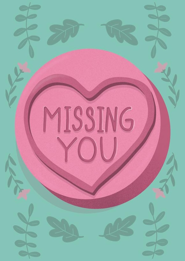 Miss you Missing you Love & Friendship Card 18262 created by Fab Bab