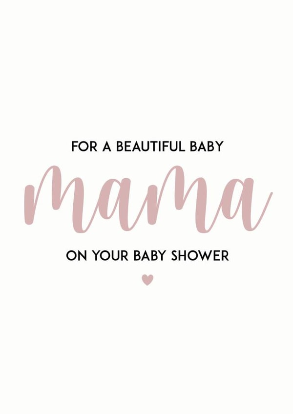 Beautiful baby mama new born card created by PERSNL