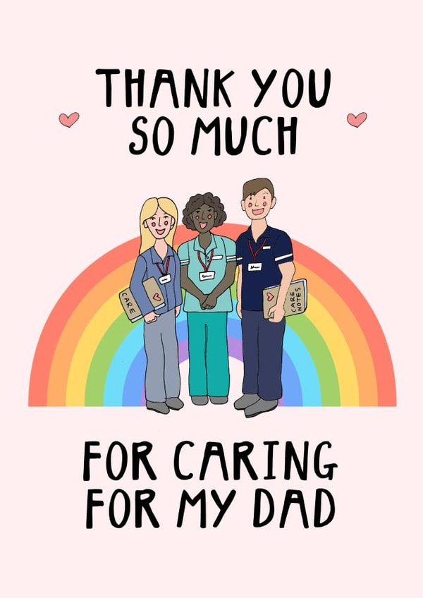 thank you carer Thank You Card 31916 created by Hello Hatty
