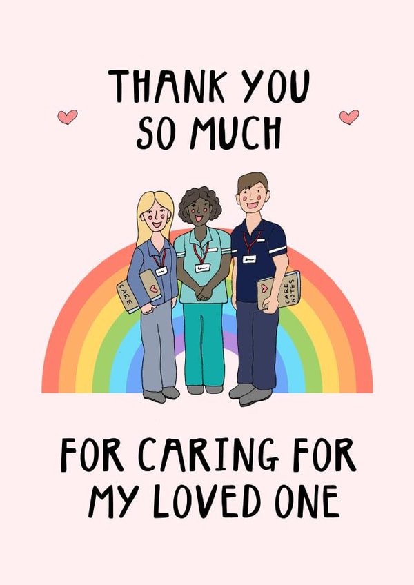 thank you carer Thank You Card 9484 created by Hello Hatty